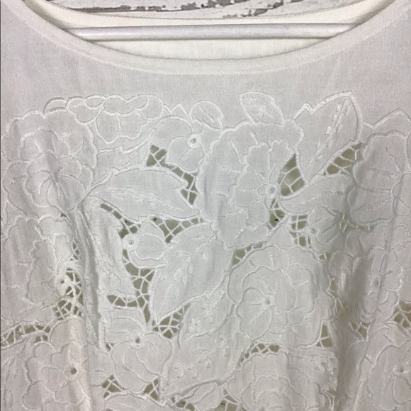 Ann Taylor White Dress Size 10 - Picture 3 of 9